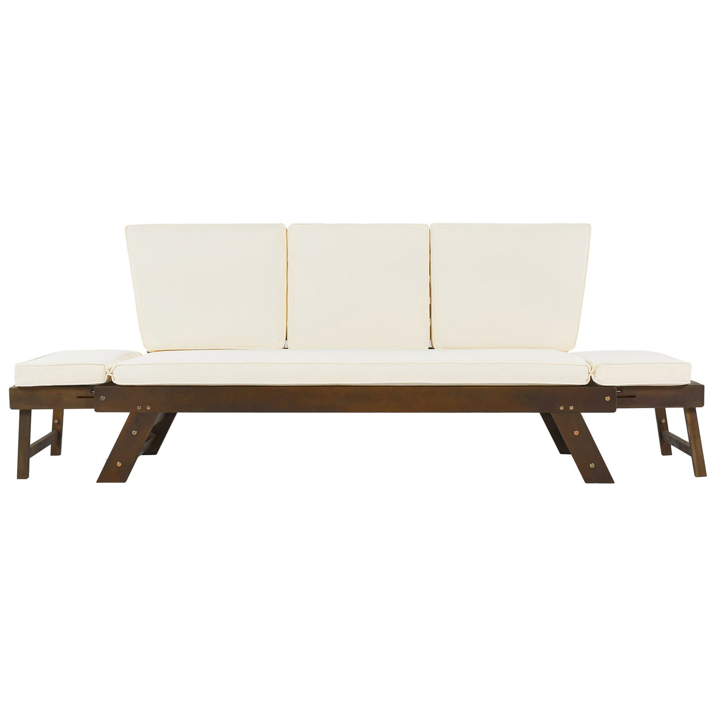 Acacia Wood Expandable Patio Daybed