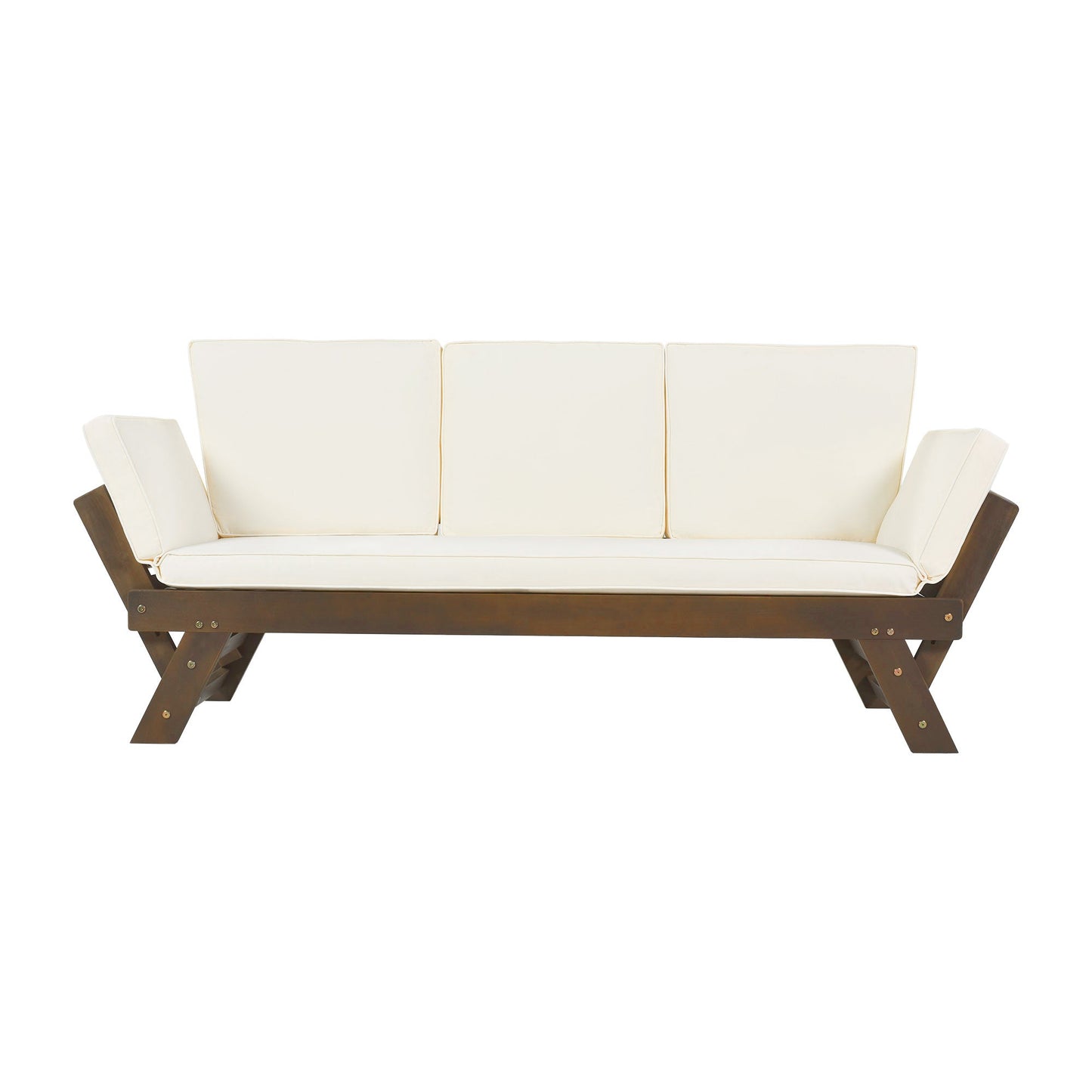 Acacia Wood Expandable Patio Daybed