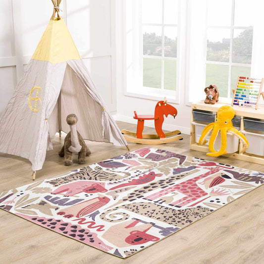 Natal Animal Print Kids Rug