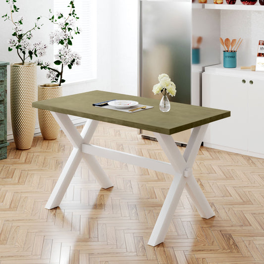 Rustic Farmhouse Green Dining Table