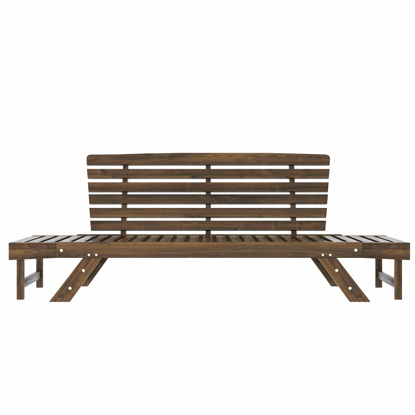 Acacia Wood Expandable Patio Daybed