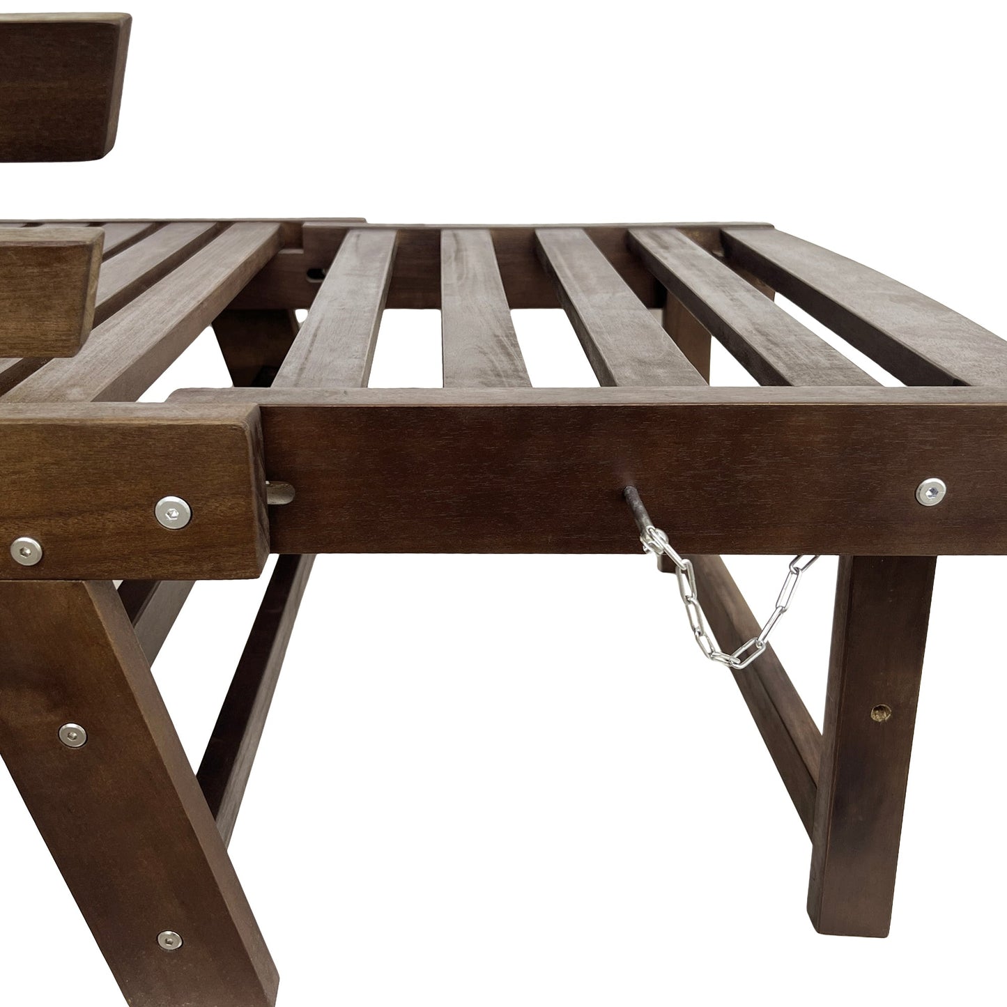 Acacia Wood Expandable Patio Daybed