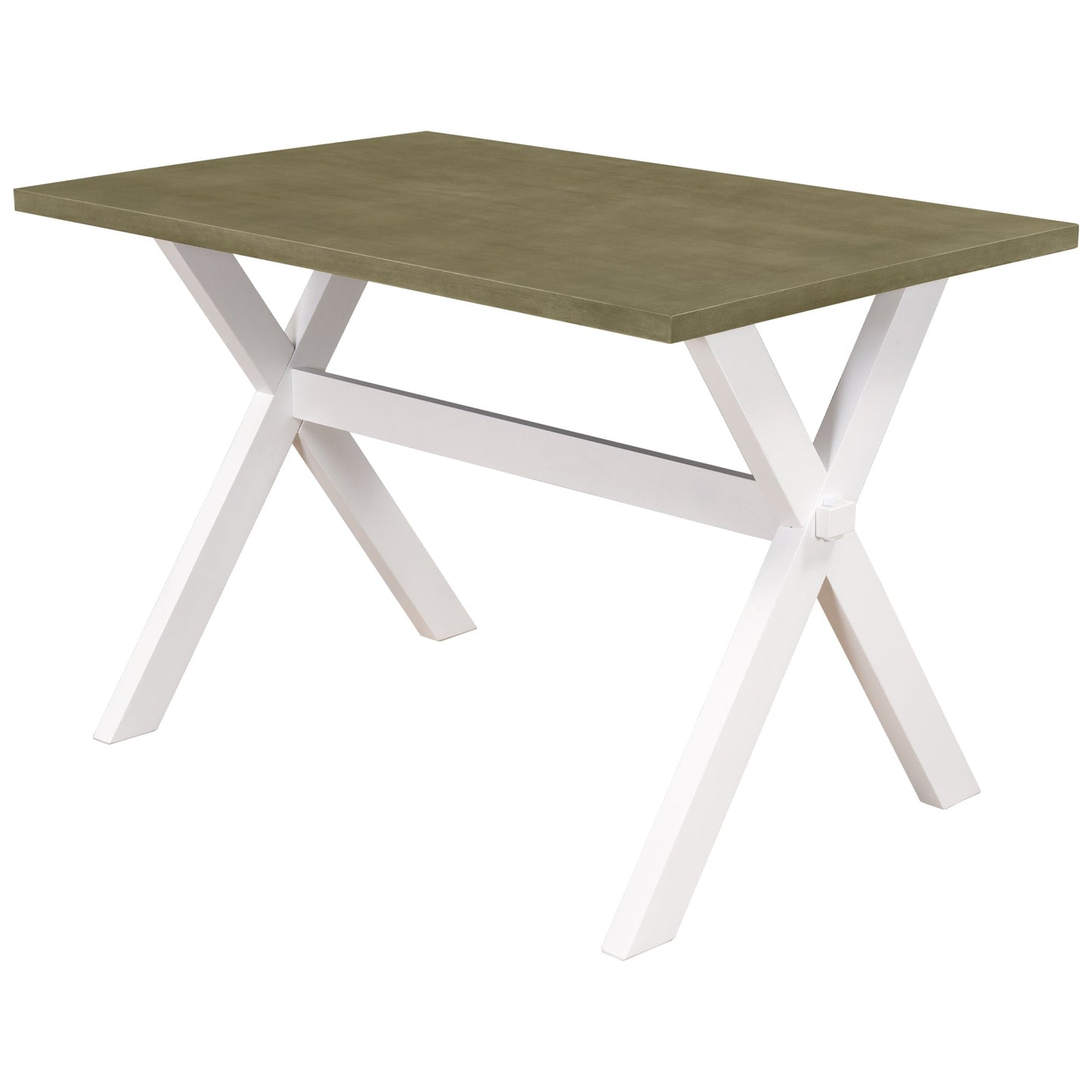 Rustic Farmhouse Green Dining Table