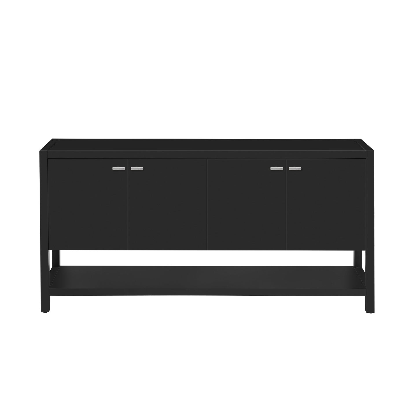 The Black Four-Door Console Table