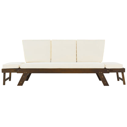 Acacia Wood Expandable Patio Daybed