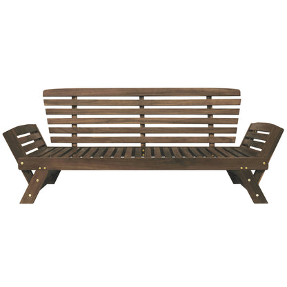 Acacia Wood Expandable Patio Daybed