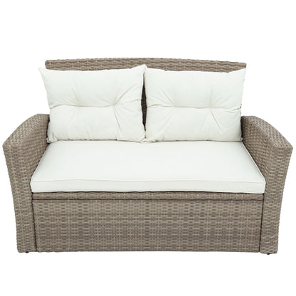 4-Piece Wicker Outdoor Patio Furniture Set