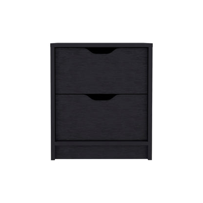 Raymer 2-Piece Bedroom Furniture Set - Black Dresser and Nightstand