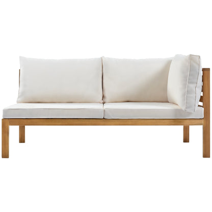 Acacia Wood Outdoor Sofa Set for 5