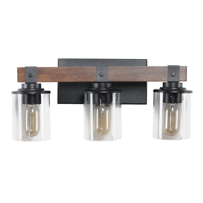 The Rustic 3-Light Farmhouse Bathroom Vanity Light