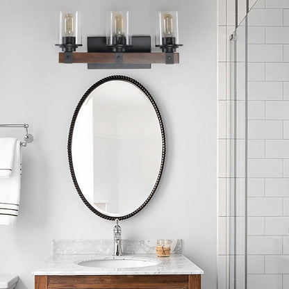 The Rustic 3-Light Farmhouse Bathroom Vanity Light